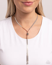 Load image into Gallery viewer, Corporate Cascade Silver Necklace Paparazzi