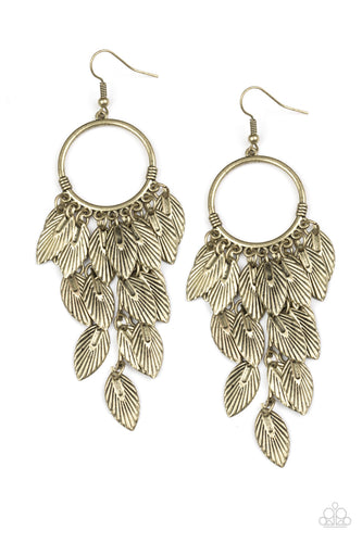 Feather Frenzy - Brass - My Glam Fix Boutique