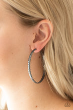 Load image into Gallery viewer, Totally Off the Hoop - Gunmetal - My Glam Fix Boutique