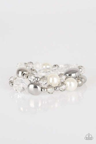 Downtown Dazzle - Ivory/Silver - My Glam Fix Boutique