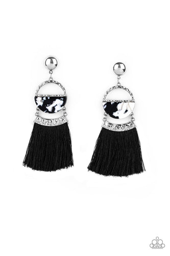 Tassel Trot Black Paparazzi - My Glam Fix Boutique