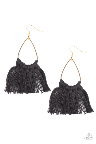 Tassel Treat Black Paparazzi - My Glam Fix Boutique