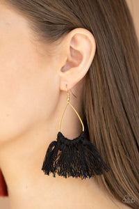 Tassel Treat Black Paparazzi - My Glam Fix Boutique