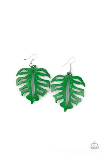 Shake Your PALMS PALMS Green Earrings Paparazzi