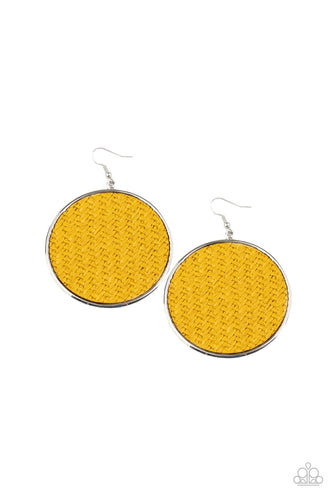 Wonderfully Woven Yellow Paparazzi