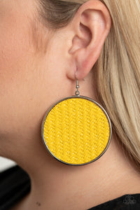 Wonderfully Woven Yellow Paparazzi