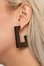 Load image into Gallery viewer, The Girl Next OUTDOOR Brown Earrings Paparazzi