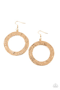 PRIMAL Meridian Gold Earrings Paparazzi