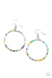 Colorfully Curvy Multi Earrings Paparazzi