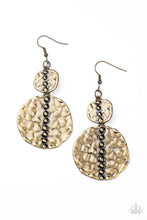 Load image into Gallery viewer, Metro Metalhead Brass Earrings Paparazzi