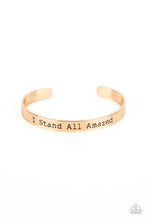 Load image into Gallery viewer, I Stand All Amazed Gold Paparazzi