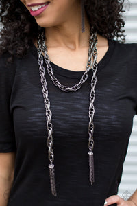 SCARFed For Attention - Gunmetal - My Glam Fix Boutique