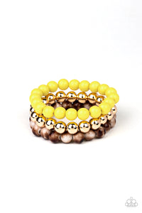 Courageously Couture Yellow Paparazzi - My Glam Fix Boutique